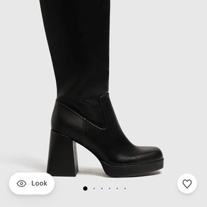 Pull&Bear Knee High Heeled Boots